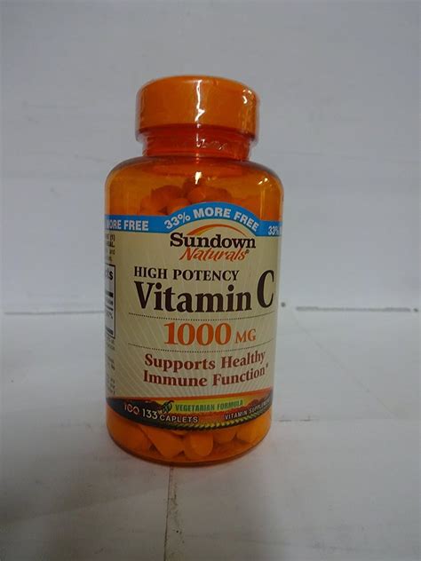 Sundown Vitamina C 1000 Mg De Alta Potencia 133 Cápsulas