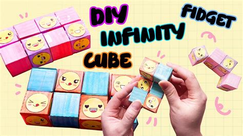 Diy Infinity Cube Fidget Toy Free Printable Template Youtube