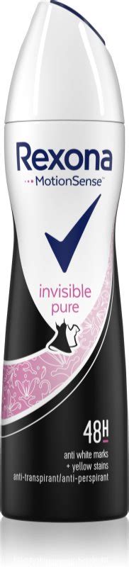 Rexona Invisible Pure Antiperspirant Spray Review Notino Co Uk