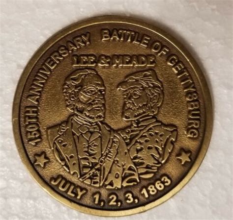 LEE MEADE 150th ANNIVERSARY BATTLE OF GETTYSBURG COMMEMORATIVE