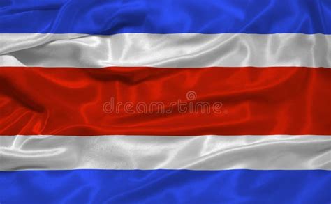 Vlag Van Costa Rica Stock Illustratie Illustration Of Patriottisch