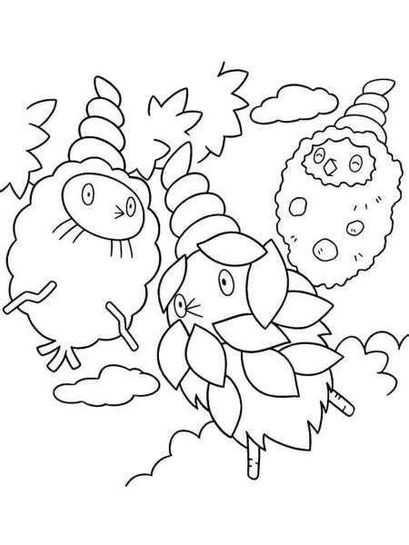 Pokemon Burmy Coloring Pages Free Printable