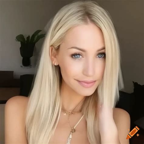 Portrait Of A Stunning Blonde With Light Eyes On Craiyon
