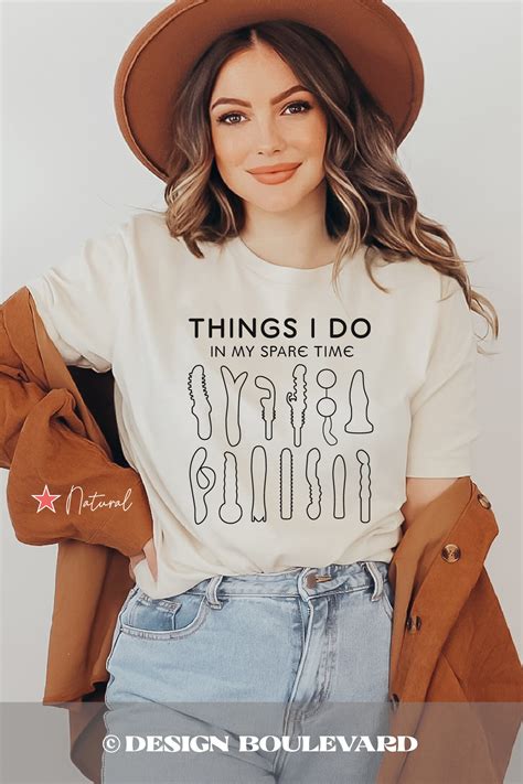 Things I Do In My Spare Time Dildo Shirt Funny Dildo T Shirt Gag Gift For Women Inappropriate