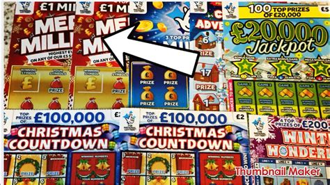 New Scratch Cards New Merry Millions Christmas Countdown Million