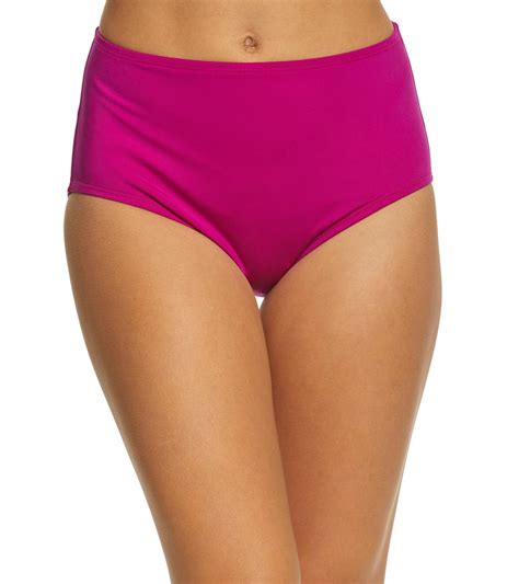 Jantzen Signature Solid Comfort Core High Waist Bikini Bottom At