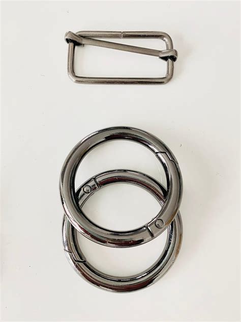 Karabiner Taschenring Rund 34 Mm 25 Mm 16 Mm Gold Silber Altmes