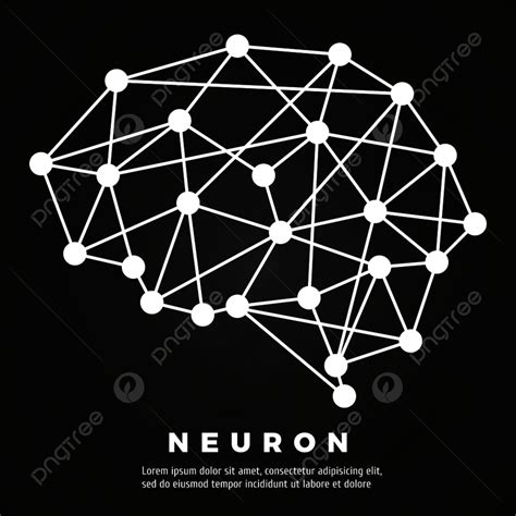 Abstract Line Brain Neural Network Chalkboard Poster Design Template