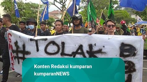 Mahasiswa Di Semarang Demo Harga BBM Geruduk Kantor Ganjar Rusak