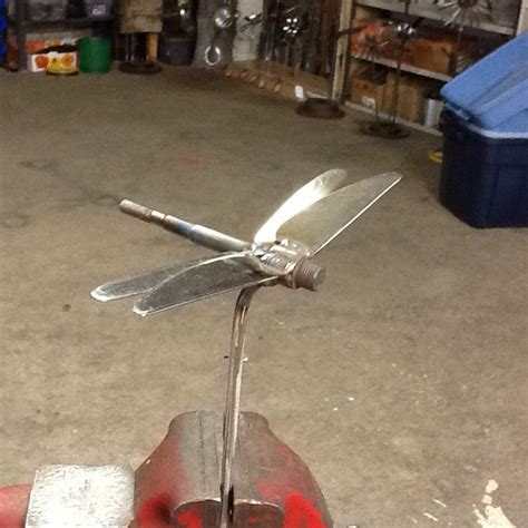 Dragonfly Scrap Metal Garden Art Metal