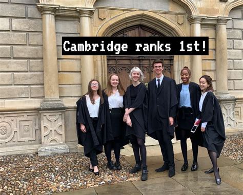 Cambridge ranks first in The Complete University Guide - University of ...