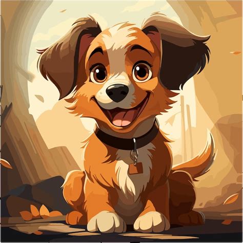 Premium Vector | A cartoon dog3