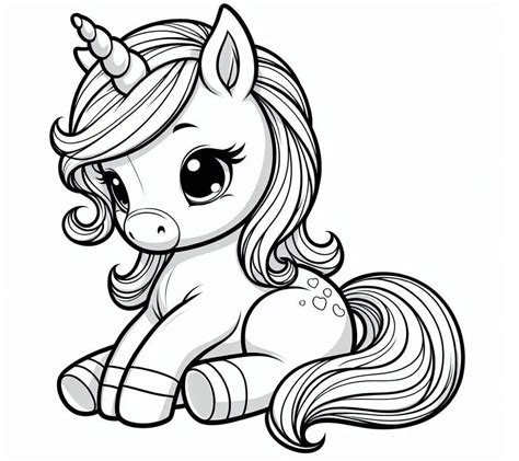 Desenhos de Unicórnio Bebê Muito Fofo para Colorir e Imprimir - Colorir ...