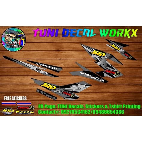 KAWASAKI BAJAJ CT1OO CT125 V1 JRP X DAENG DECALS W FREEBIES Lazada PH