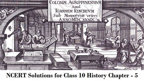 Ncert Solutions Class History Chapter Print Culture And The Modern