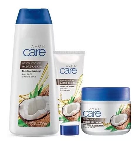 Avon Care Aceite Coco Crema Facial Corporal Manos Set X 3 Mercadolibre