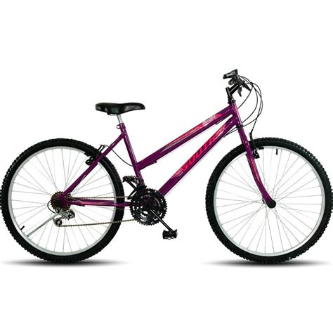 Bicicleta Aro 26 Ultra Bicicleta Femenino Bicolor 18 Marchas Freio V