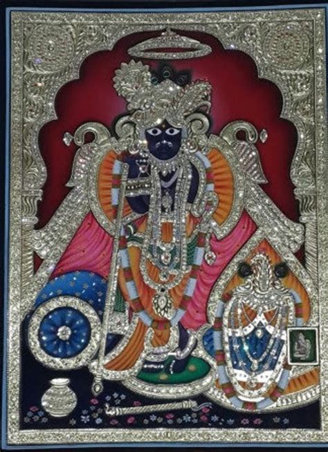 Banke Bihari Tanjore Wall Art Painting With Frame