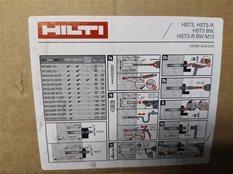 Kotwa Hilti HST3 M12x235 stal węglowa | Wrocław | Kup teraz na Allegro ...