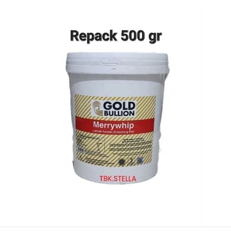 Jual Mentega Gold Bullion Merry Whip Repack Gr Shopee Indonesia