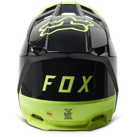 Fox V2 Vizen Helmet Mips Ece Flo Yellow Tracktion Motorcycles