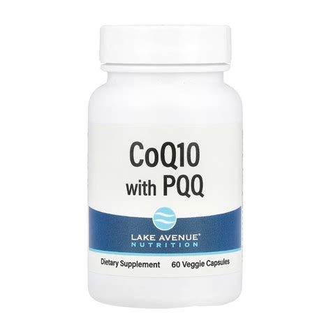Lake Avenue Nutrition CoQ10 with PQQ, 100 mg, 60 Veggie Capsules ...
