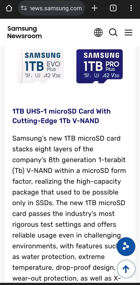 SAMSUNG microSD 1TB 外置儲存 儲存燒錄 電腦領域 HKEPC Hardware 全港 No 1 PC討論區