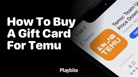 How to Buy a Gift Card for Temu: A Quick Guide - Playbite