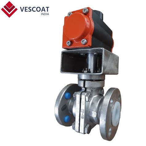 Di Wcb Ss Ss Ptfe Lined Actuated Ball Valve For Industrial