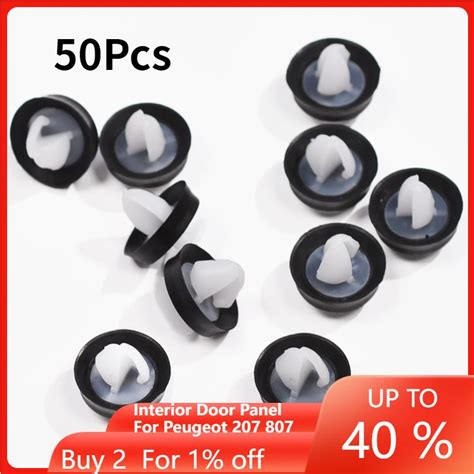 50pcs Car Interior Trim Door Panel Card Pillar Clips Auto Bumper Fastener Retainer Push Clips