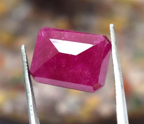 Ct Natural Red Beryl Bixbite Emerald Ggl Certified From Utah