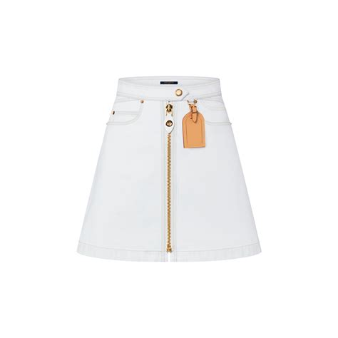 Bleached Denim Mini Skirt Skirts And Shorts 1abr6m Louis Vuitton