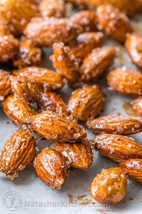 Spiced Honey Roasted Almonds