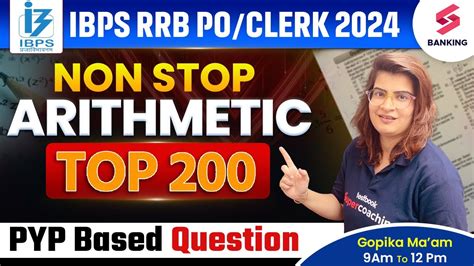 Ibps Rrb Po Clerk Top Arithmetic Questions Ibps Maths Pyp