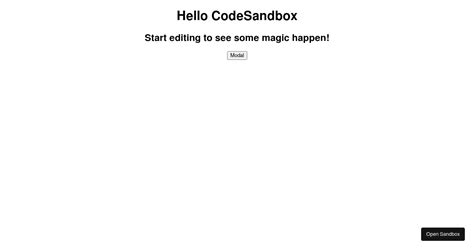 Popover Modal Closing Codesandbox