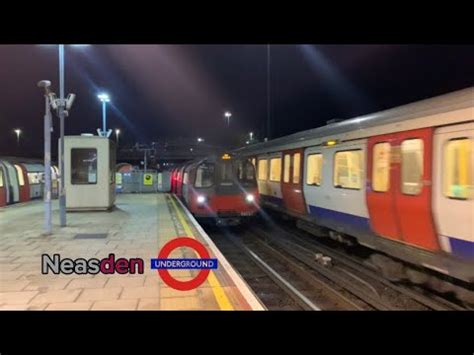 London Underground Metropolitan And Jubilee Line Trains At Neasden