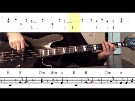 Red Hot Chili Peppers Under The Bridge Bass Line W Tabs And Standard Notation Youtube Music