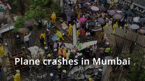 Mumbai Plane Crash Charted Aircraft Crash In Mumbais Ghatkopar Youtube