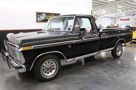 1975 Ford F150 67708 Miles Black Pickup Truck 460 V8 Automatic For Sale