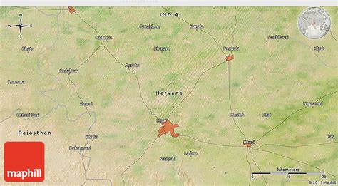 Satellite 3D Map of Hisār