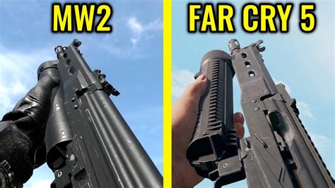 Cod Mw2 2022 Vs Far Cry 5 Weapons Comparison Youtube