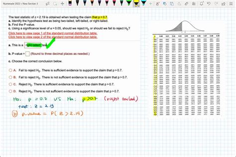 SOLVED The Test Statistic Of Z 1 88 Is Obtained When Testing The