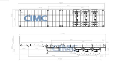 Cimc 3 Axles 40ft Flatbed Semi Trailer With Front Wall For Sale In