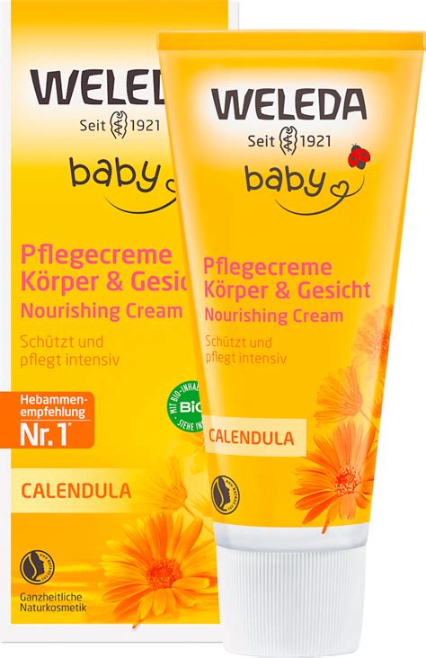 Weleda baby Pflegecreme Calendula Körper & Gesicht, 75 ml dauerhaft ...