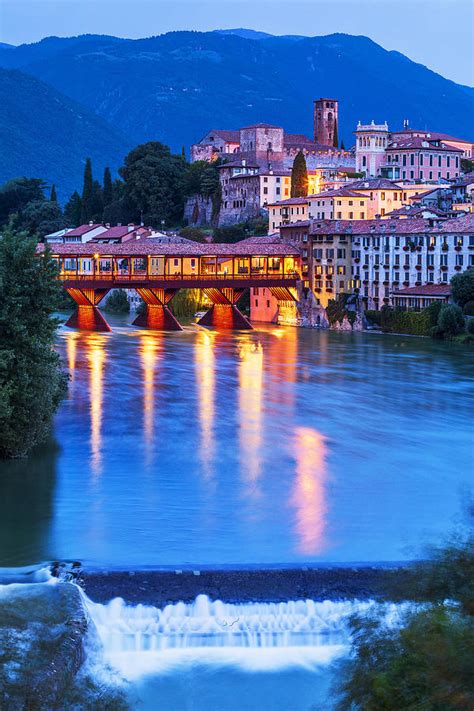 Italy Veneto Vicenza District Brenta River Bassano Del Grappa Old