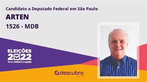 Arten 1526 MDB Candidato a Deputado Federal de São Paulo