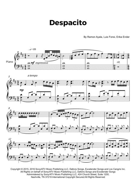 Despacito Arr Soundnotation By Luis Fonsi Daddy Yankee Sheet Music