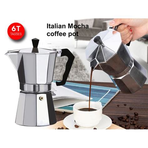 Cafetière Italienne Xpresso en Alu de Haute Qualité Finition Polie Moka