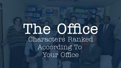 Ranking The Office Characters According to Your Office