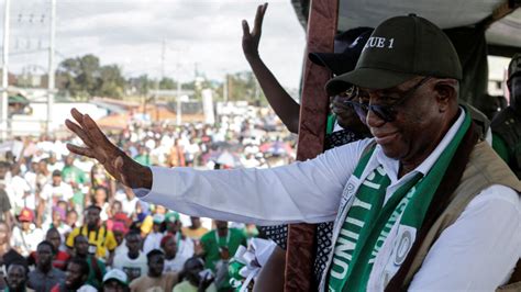 Pr Sidentielle Au Liberia George Weah Conc De Sa D Faite Face